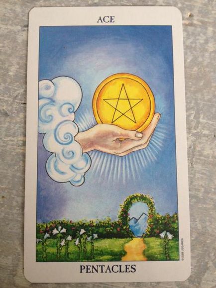 Ace of Pentacles este valoarea unui card de tarot