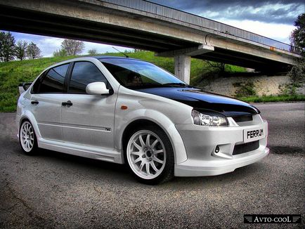 Tuning Lada Kalina - külső és belső tuning autó