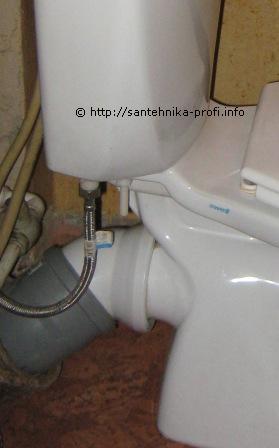 Instalarea părții vasului toaletei 2
