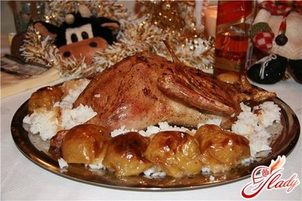 Duck cu orez rețetă, demn de masă festivă