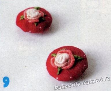Vintage fülbevaló rózsa