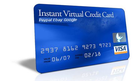 Cardul de credit virtual pentru 5 minute