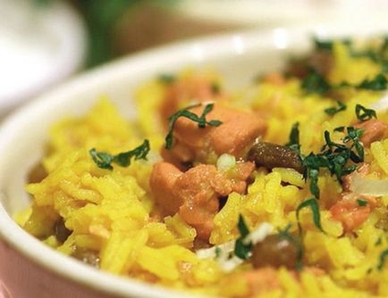 Смачні речі - шафрановий рис з куркою, овочами і родзинками - рецепти від дайкірі