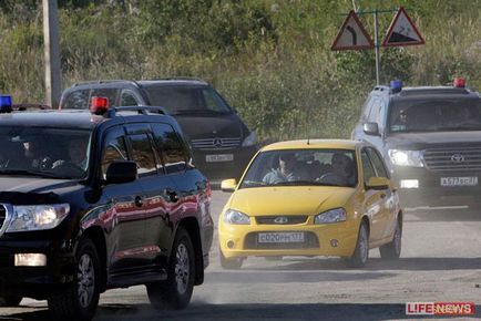 Володимир Путін на lada kalina