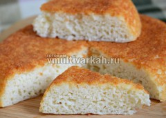 Pâine din făină de orez într-o multivarcă fără gluten, pregătim în multivarke