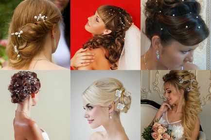 Шпильки для волосся на весілля - весільні шпильки і гребені