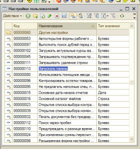 Futó felhasználói panel 1C, a személyes 1c programozó