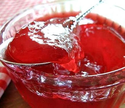 Jelly levéből piros ribiszke egy téli recept