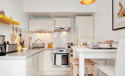13 tervezési ötletek kis konyha a kis lakások Franciaország