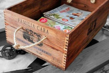 17 Exemple minunate de utilizare a cutiilor vechi de lemn