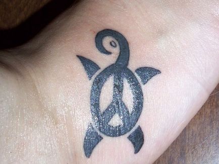 24 tetoválás szimbólumokkal béke - tetoválás
