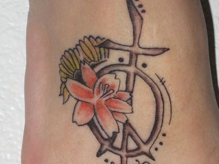 24 tetoválás szimbólumokkal béke - tetoválás