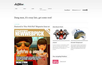 50 Creative portfolió oldalak (weboldalak) 50 Creative Portfolio honlapok