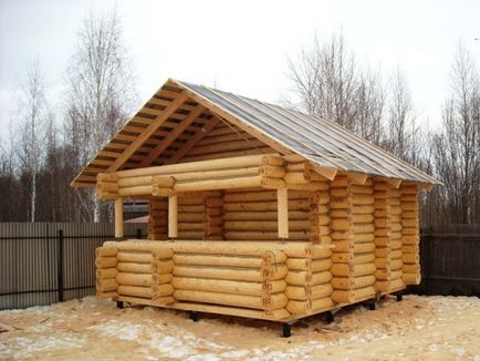 Баня на гвинтових палях особливості будівництва з бруса, розрахунок, фото і відео