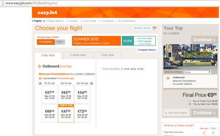 Furnizorul de transport easyjet