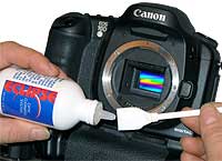 Чистка цифрової дзеркальної фото камери, очищення матриці (сенсора), чистка об'єктива і дзеркала