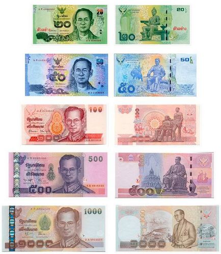 Гроші Таїланду курс, скільки брати грошей і які