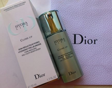 Dior hydra life close-up pore reducing pro-youth moisturizer зволожуючий засіб для обличчя,