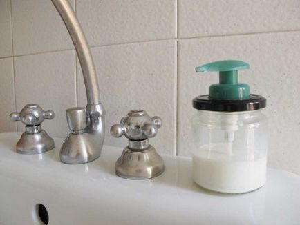 Dispenser pentru săpun lichid cu mâinile tale, creatie naturala creativa