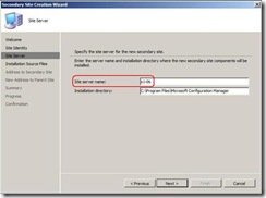 Implementarea site-ului secundar sccm de implementare sccm