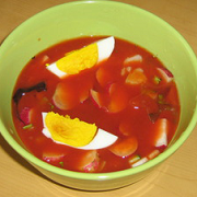 Gazpacho din roșii verzi și pepene galben