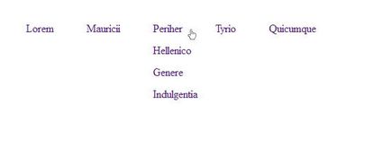 Meniuri orizontale drop-down pe jquery html css