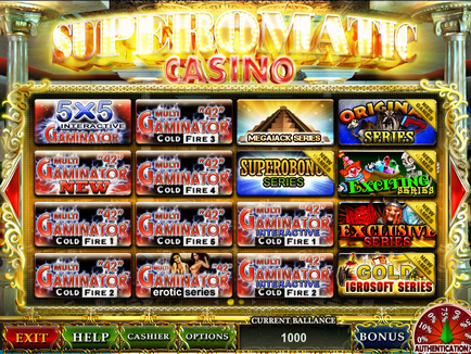 A játékrendszert superomatic tökéletes megoldás a szerencsejáték-üzlet, casinomarket (határozat) A játékrendszert superomatic tökéletes megoldás a szerencsejáték-üzlet, casinomarket
