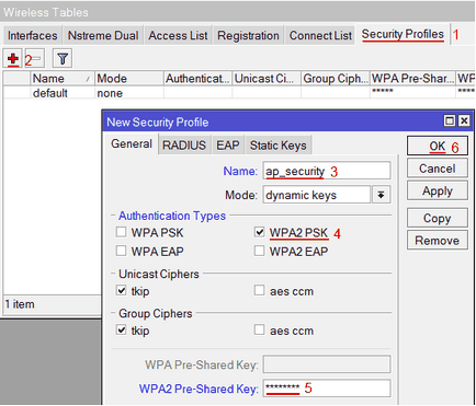 Instrucțiuni de configurare Wifi pentru routerul mikrotik
