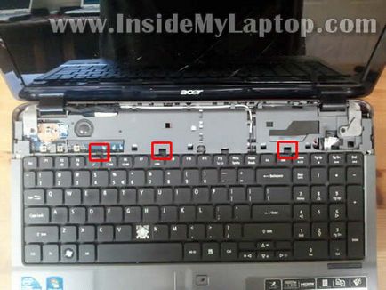 szétszerelés kalauz notebook sorozat Acer Aspire 5740 és 5340
