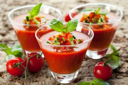 Supa spaniolă gazpacho la domiciliu - rețete populare pas cu pas