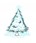 Cum de a desena un copac de Anul Nou