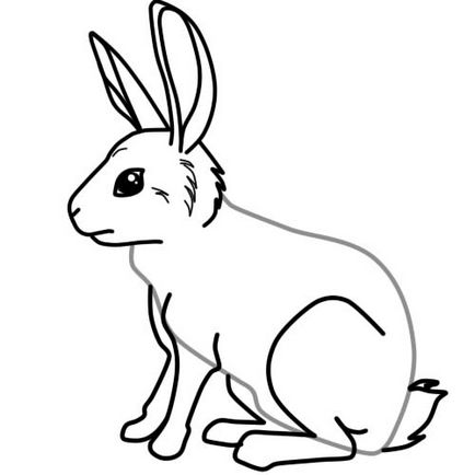 Cum de a desena un iepure pentru un copil în etape, ❤lessdraw ребен