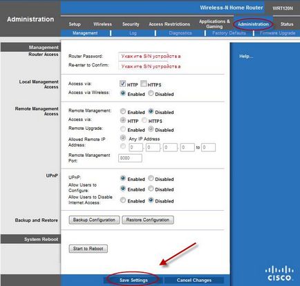 Cum se configurează routerul cisco linksys e1200