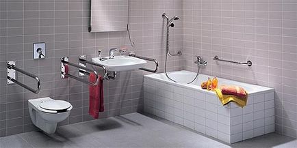 Cum să dotați o baie și toaletă pentru o persoană cu handicap într-un apartament normal