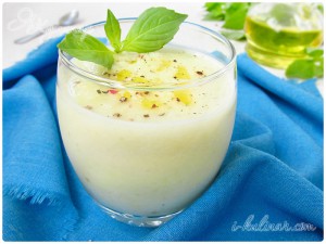 Főzni fehér gazpacho dinnye otthon, főzök