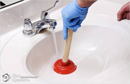 Cum să curățați chiuveta de colmatare - metode de curățare a chiuvetei (circuit)