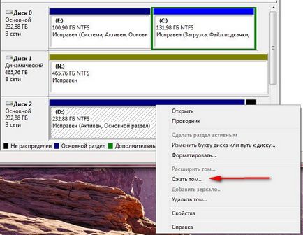 Cum se partiționează un hard disk în partiții în Windows 7, instrucțiuni