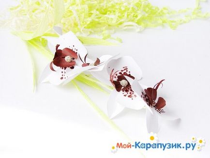 Як зробити орхідею з паперу
