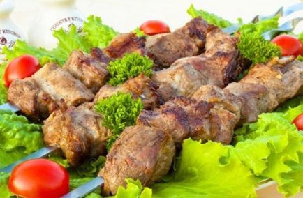 Conținutul caloric de kebab shish din carne de porc