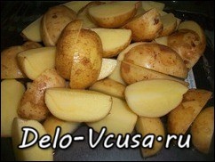 Картопля по-селянськи в духовці рецепт з покроковими фотографіями