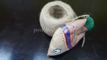Кавова рибка з тканини