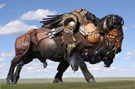 Коні з металу - скульптури знаменитого майстра Джона Лопеса