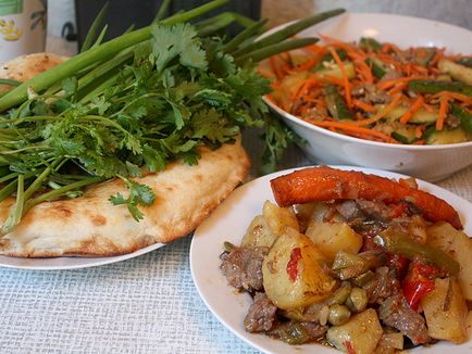 Корейська салат з яловичини, огірків і моркви, чоловічий кулінарний сайт - кращі рецепти з фото