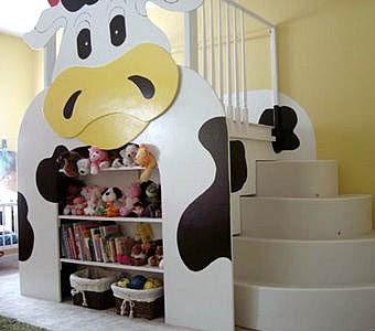 Gyönyörű szekrények a gyerekszobában