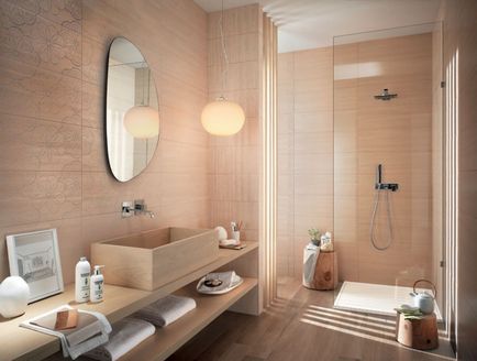 Design frumos de faianță în baie
