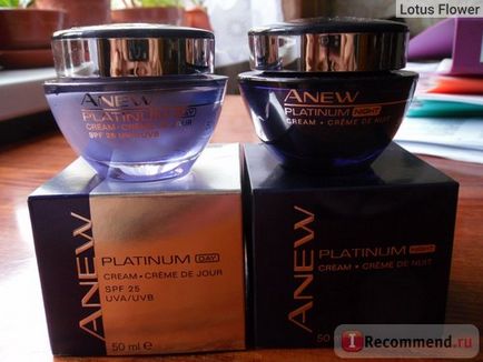 Крем для обличчя нічний avon моделює клітинний відродження anew platinum 55 - «мамі 55, в