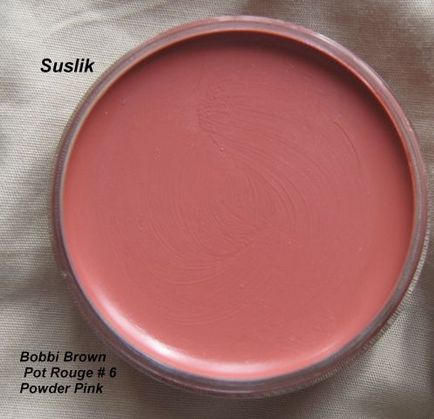 Cream rouge por rouge pentru buze - obrajii # 6 pulbere roz de la bobbi maro - recenzii, fotografii și preț