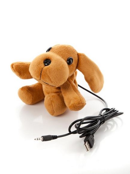 Купити веб камера у вигляді плюшевої іграшки собака з мікрофоном недорого в інтернет магазині