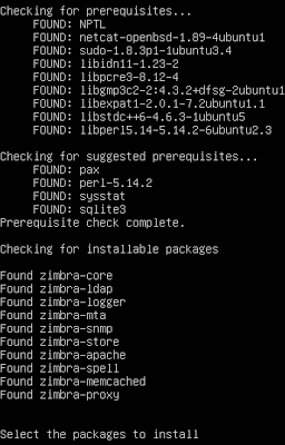 Linux tudnivalók Telepítés és beállítás 8 Zimbra