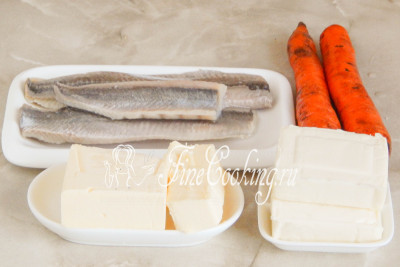 Хибна ікра з оселедця і моркви - рецепт з фото